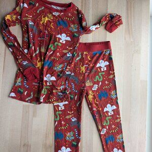 Little Sleepies Pajamas 2 Piece Long Sleeve Set - 4T Harry Potter Wizarding Worl